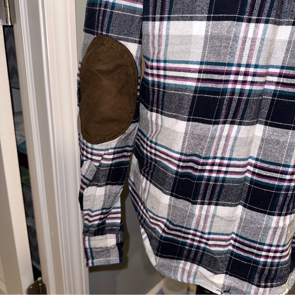 Aeropostale Flannel with Elbow Patches Size M - Picture 5 of 8